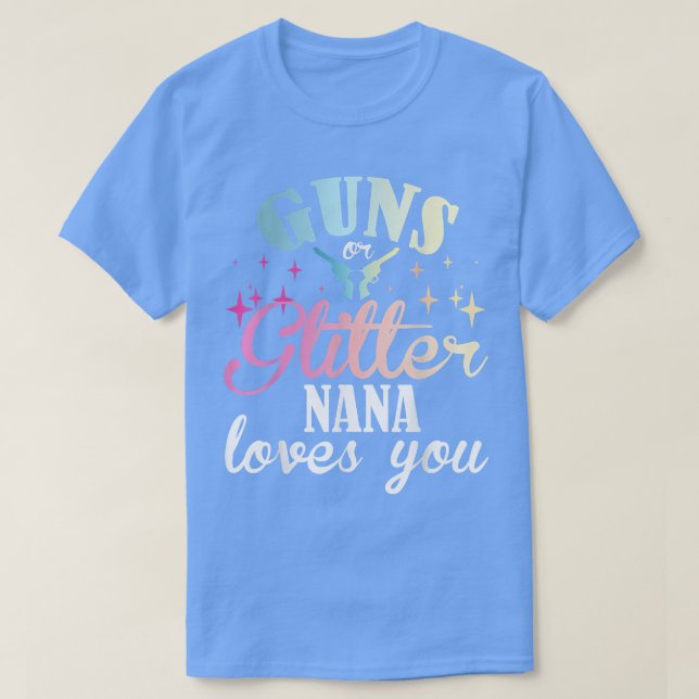 Camiseta Gender Reveal Boy or Girl Nana Mom Loves You Match (Diseño del anverso)