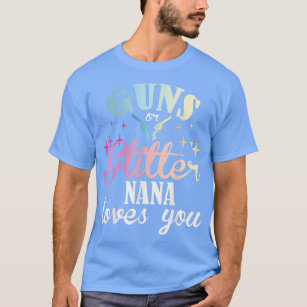 Camiseta Gender Reveal Boy or Girl Nana Mom Loves You Match