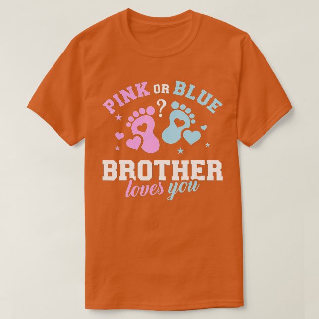 Camiseta Gender reveal brother  (Diseño del anverso)