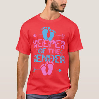 Camiseta Gender Reveal Funny Design, Keeper Of The Gender b