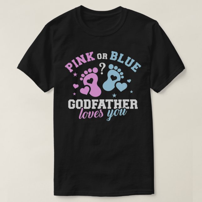 Camiseta Gender reveal godfather Premium  (Diseño del anverso)
