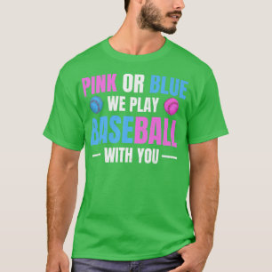 Camiseta Gender Reveal Party Design for a Baseball Player