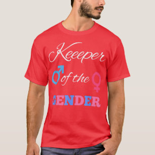 Camiseta Gender Reveal Party Keeper of the Gender boy or gi