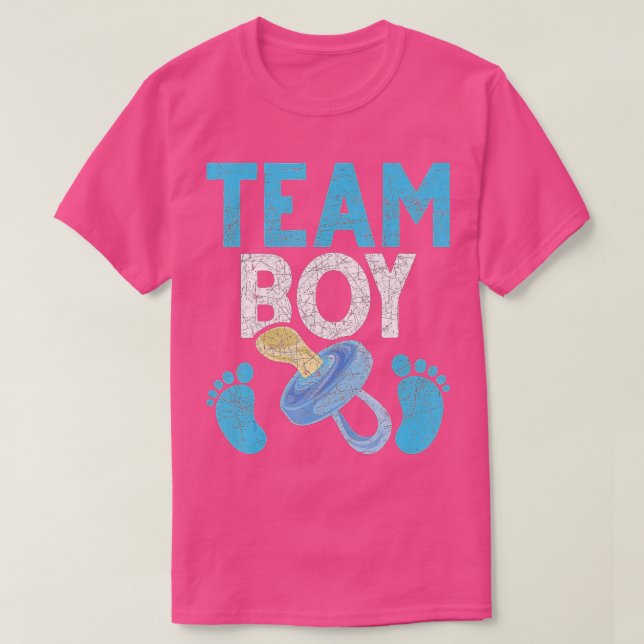 Camiseta Gender Reveal Party Team Boy Future Parents Gender (Diseño del anverso)