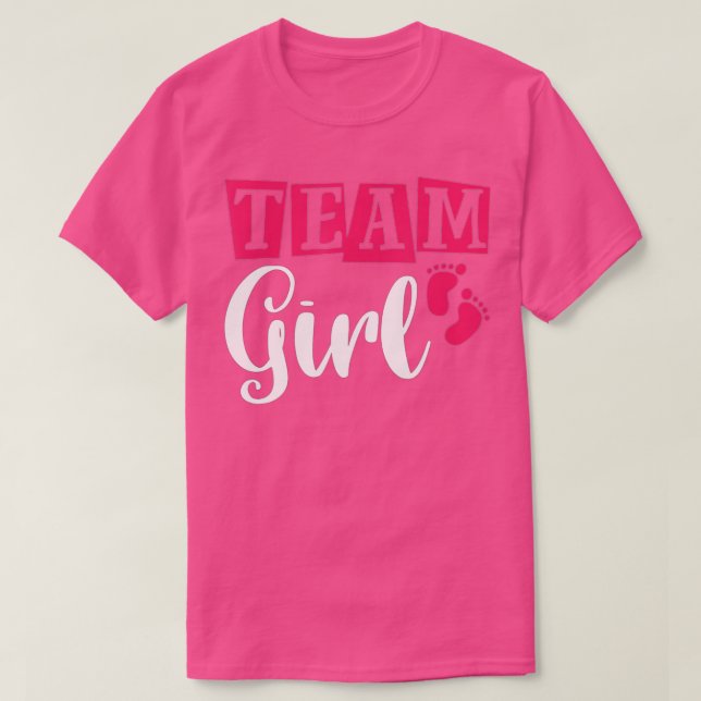 Camiseta Gender Reveal Party Team Girl (8)  (Diseño del anverso)