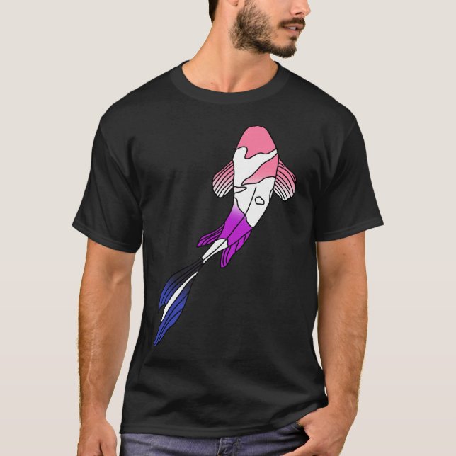 Camiseta Genderflui Koi Fish (Anverso)