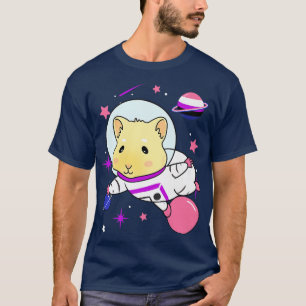 Camiseta Genderfluid Guinea Pig In Space Genderfluid Pride 