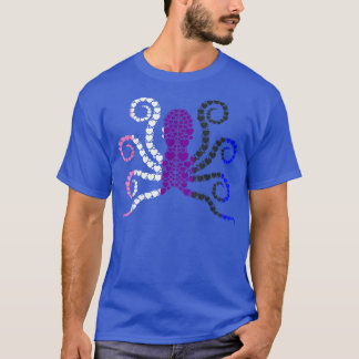Camiseta Genderfluid Heart Octopus LGBT-Q Cute Animal Pride