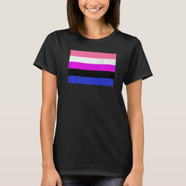 Camiseta Genderfluid Pride Flag national pride (Anverso)