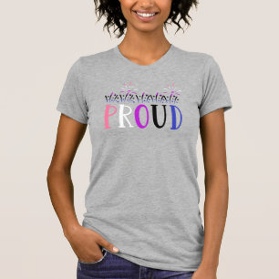 Camiseta Genderfluid PROUD Fireworks LGBTQ