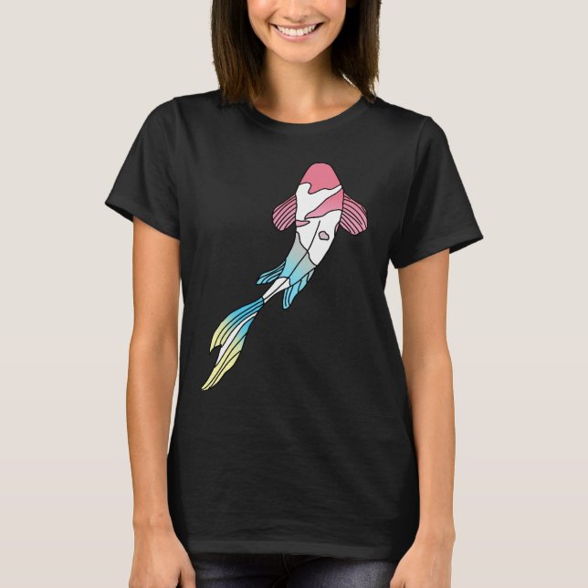 Camiseta Genderflux Koi Fish (Anverso)