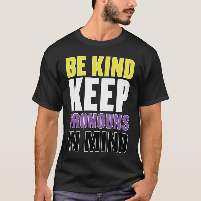 Camiseta Genderqueer no binario de Be Kind Enby (Anverso)