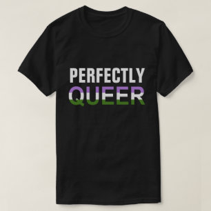 Camiseta (Genderqueer) orgullo perfectamente raro de LGBT