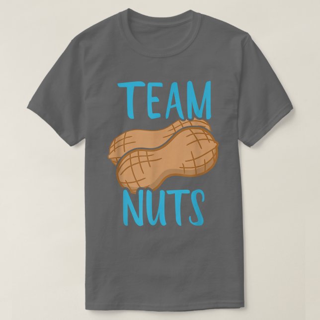 Camiseta GenderRevealTeam Nuts niño Pareja con la Par del b (Diseño del anverso)