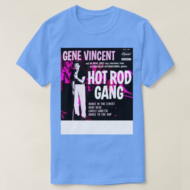 Camiseta Gene Vincent Hot Rod Gang (Diseño del anverso)