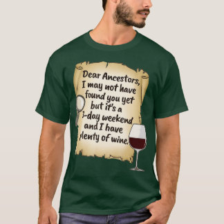 Camiseta Genealogía Ancestro de Ancestro de la familia Vino