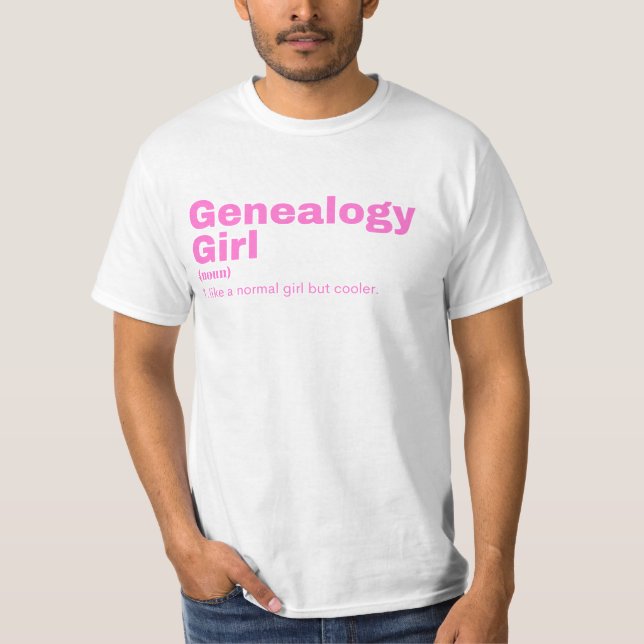 Camiseta Genealogía Chica - Genealogía (Anverso)