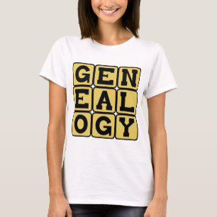 Camiseta Genealogía, estudio de los árboles de familia
