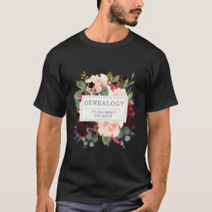 Camiseta Genealogía Genealógica Damas Investigación familia