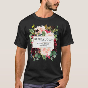 Camiseta Genealogía Genealógica Regalo Damas Familia Tee