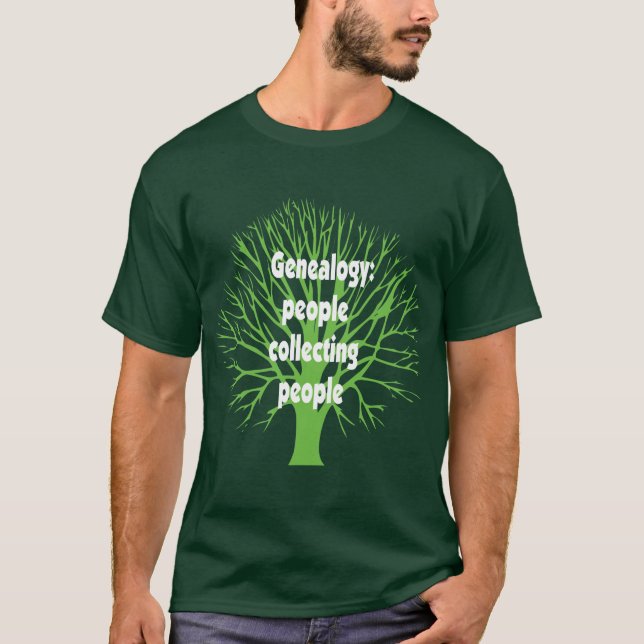 Camiseta Genealogía: Gente que recoge a gente (Anverso)