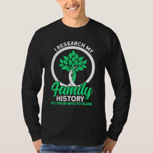 Camiseta Genealogía Investigo Mi Historia Familiar Genealóg
