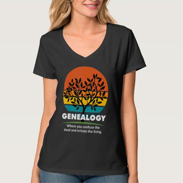Camiseta Genealogía Irritar Viento Vintage Retro T (Anverso)