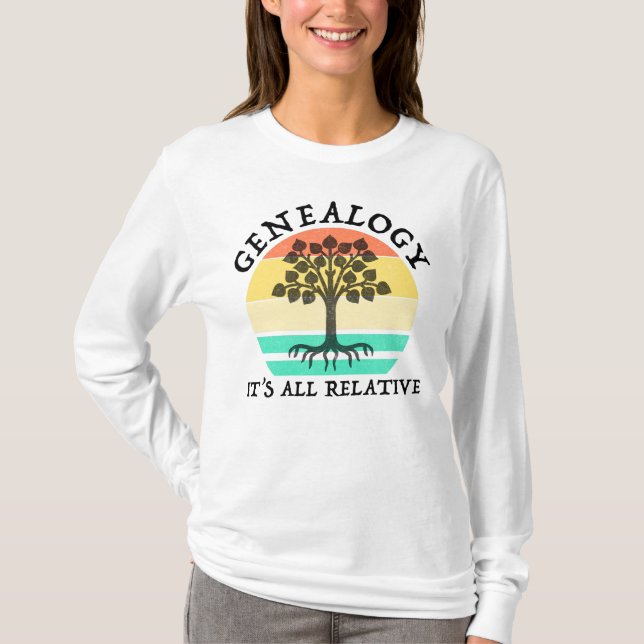 Camiseta Genealogía - Todo es relativo (Anverso)