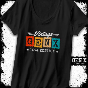 Camiseta Generación Gen X Generación Gen Xer Nacido 1974 Ge