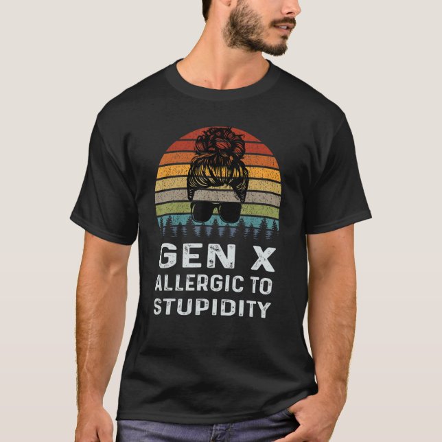 Camiseta Generación Retro De Generación Alérgica A La Estup (Anverso)