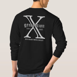 Camiseta Generación X Año Personalizar