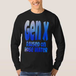 Camiseta Generación X criada con el humor del agua de mangu