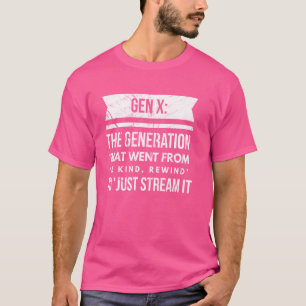 Camiseta Generación X de la generación X de los años 60, 70