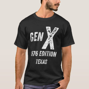 Camiseta Generación X Edición 1976 Texas Cumpleaños Chris