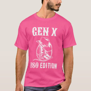 Camiseta Generación X Edición 1980 Gen X Cowboy Mens Christ
