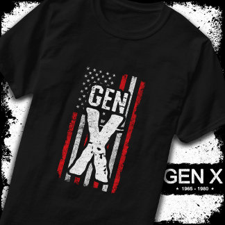 Camiseta Generación X Gen Xer Bandera Americana Orgullosa G