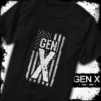 Camiseta Generación X Gen Xer Bandera Americana Orgullosa G
