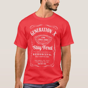 Camiseta Generación X Mantén Feral Premiumriblend retro ret