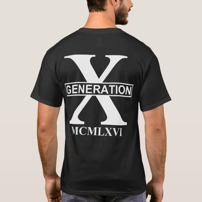 CAMISETA GENERACIÓN X - MCMLXVI (1966) (Reverso)