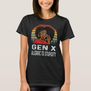 Camiseta Generación X Melanin Historia Negra Africana Alérg