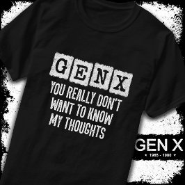 Camiseta Generación X Niños de los 80 Gen X Gen Xer Gracios