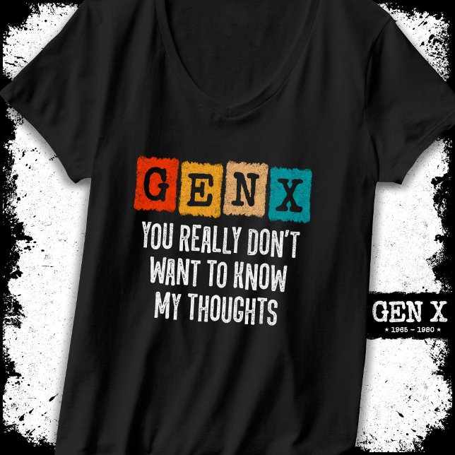 Camiseta Generación X Niños de los 80 Gen X Gen Xer Gracios (Subido por el creador)