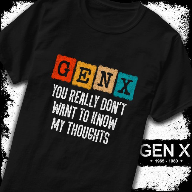 Camiseta Generación X Niños de los 80 Gen X Gen Xer Gracios (Subido por el creador)
