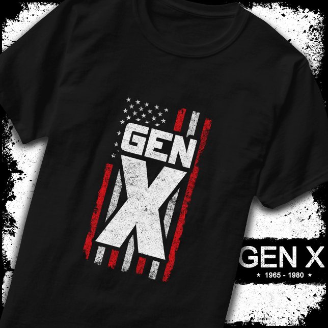 Camiseta Generación X Orgulloso General Xer Bandera America (Subido por el creador)