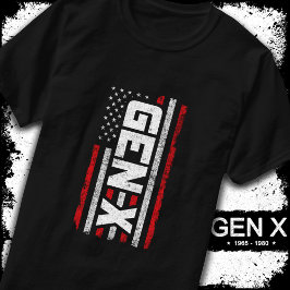 Camiseta Generación X Orgulloso General Xer Bandera America