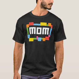 Camiseta Generador maestro Mamá Ladrillos Bloques Familia C
