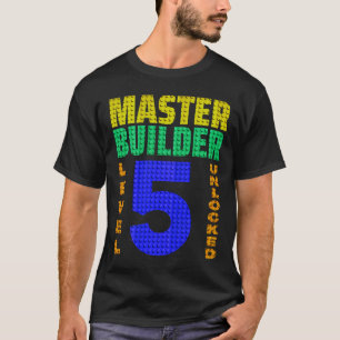 Camiseta Generador Maestro Nivel 5 Desbloqueado 5º Cumpleañ