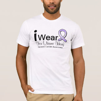 Camiseta General Cancer Ribbon del desgaste del