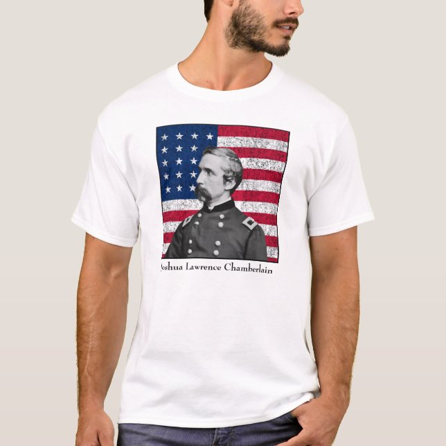 Camiseta General Chamberlain y la bandera americana (Anverso)