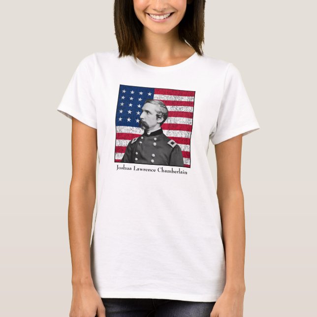 Camiseta General Chamberlain y la bandera americana (Anverso)